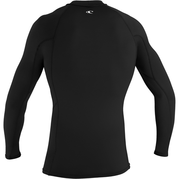 2026 O'Neill Mens Basic Skins Long Sleeve Rash Vest 5714 - Black